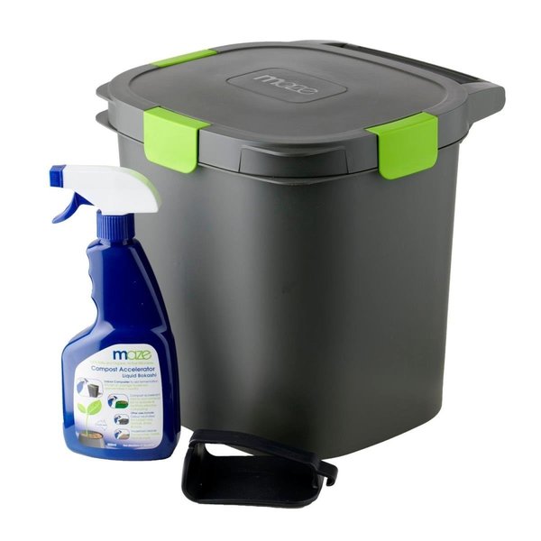 Maze Nails 14 Liter Airtight Bokashi Composter Kit RSI-MCI-14K